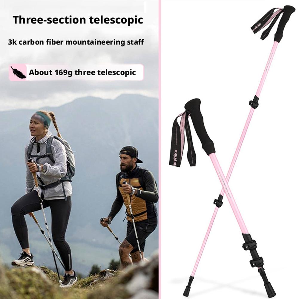 Trekking Pole Carbon - Bâtons de Trekking ultralégers pliables à