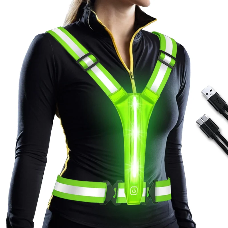 Gilet réfléchissant LED pour l - Reflective Running Gear Vest avis et prix