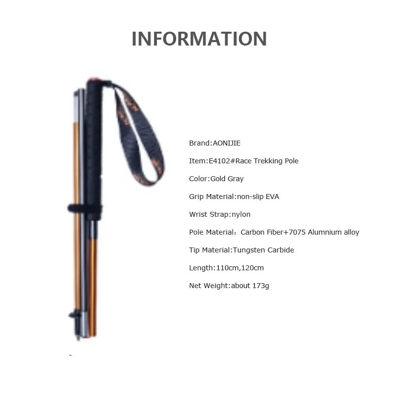 Bâtons de randonnée pliables u - Trekking Pole Carbon avis et prix