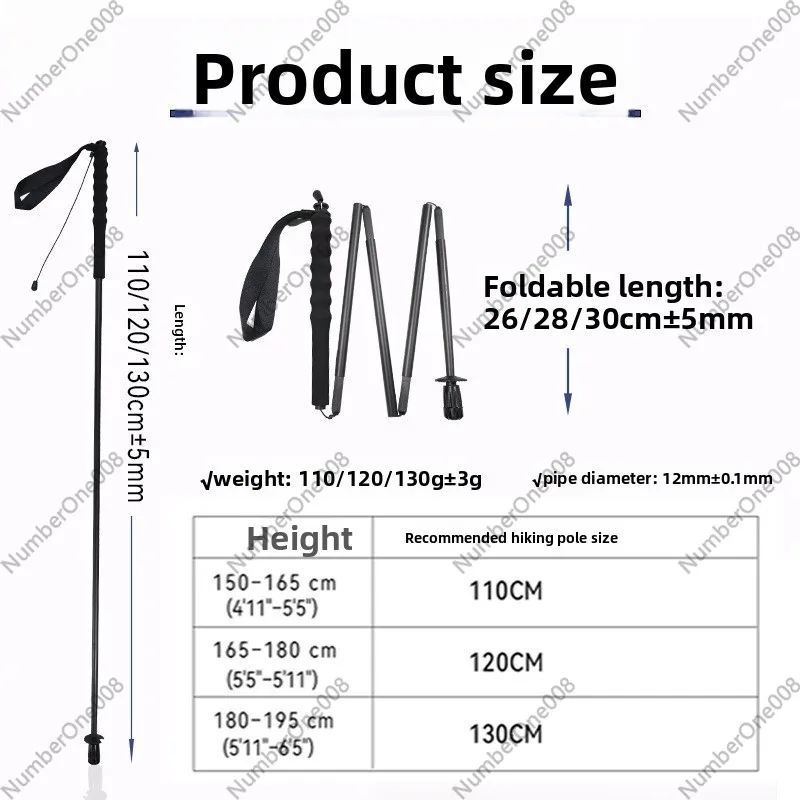 Bâtons de randonnée pliables e - Trekking Pole Carbon avis et prix
